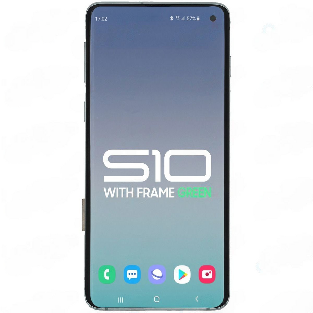 Samsung S10 LCD With Touch + Frame Prism Green (Refurbished OLED) Samsung S10 LCD With Touch + Frame Prism Green (Refurbished OLED)