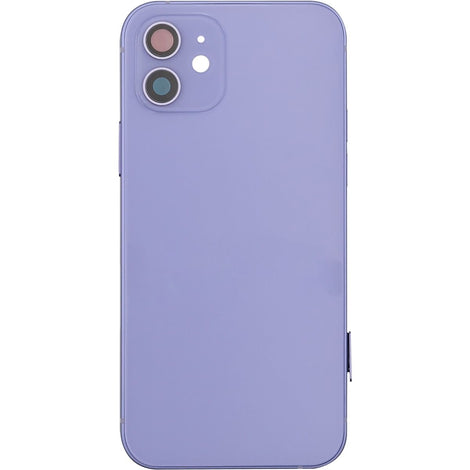 iPhone 12 Mini Back Housing W/ Small Parts Purple (No Logo)