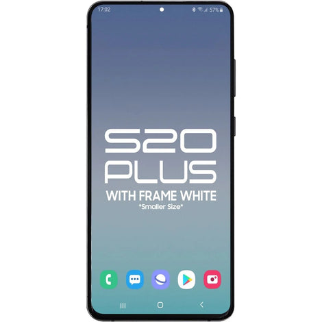 Samsung S20 Plus 5G LCD With Touch + Frame After Market OLED Cloud White (Smaller Size)