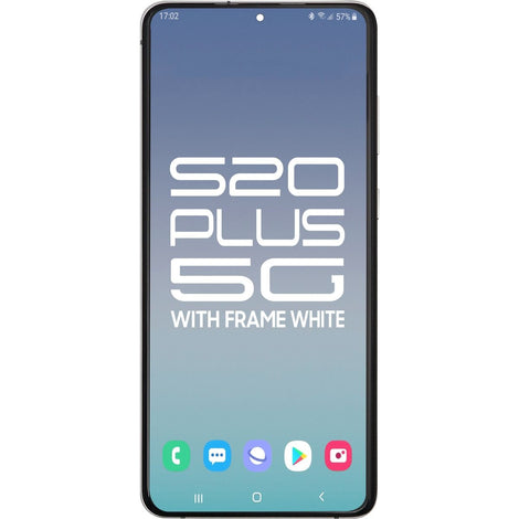 Samsung S20 Plus 5G LCD With Touch + Frame Cloud White (Refurbished OLED)