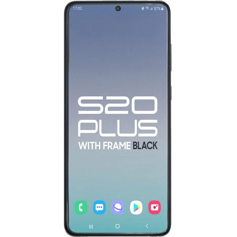 Samsung S20 Plus LCD With Touch + Frame Cosmic Black SERVICE PACK