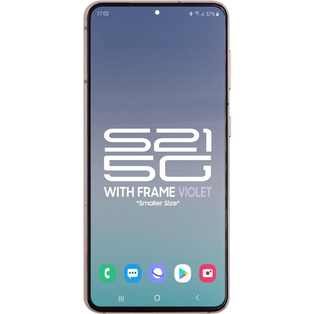 Samsung S21 5G LCD With Touch + Frame After Market OLED Phantom Violet (BIG SIZE OLED) 6.2' Samsung S21 5G LCD With Touch + Frame After Market OLED Phantom Violet (BIG SIZE OLED) 6.2'