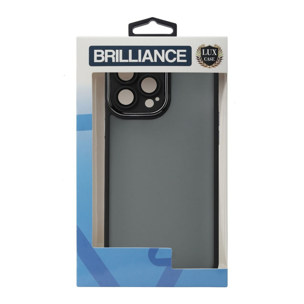 Brilliance LUX For iPhone 13 Pro 3D Electroplating With Camera Protector Case Black