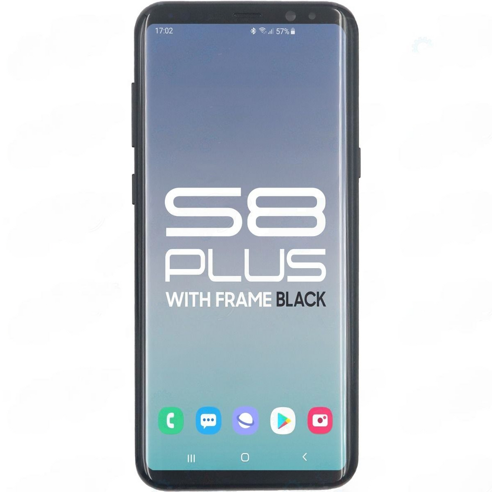 Samsung S8 Plus LCD With Touch + Frame Black (Refurbished OLED)