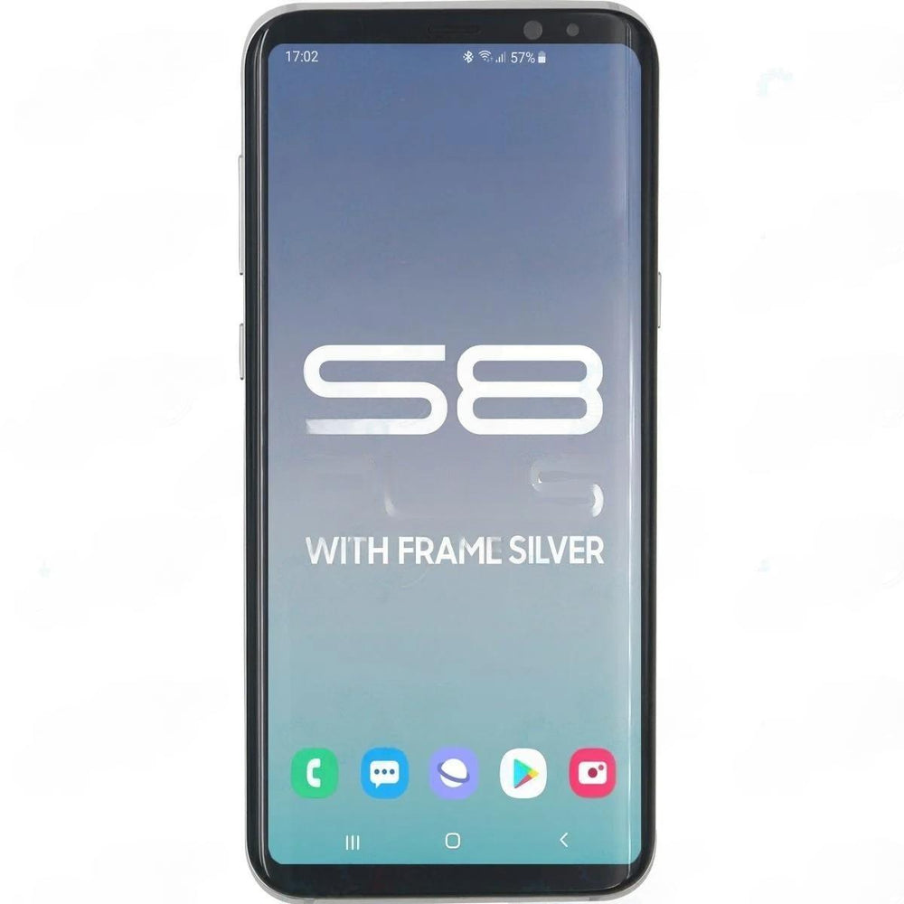 Samsung S8 Plus LCD With Touch + Frame Silver (Refurbished OLED)