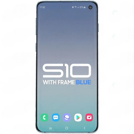 Samsung S10 LCD With Touch + Frame Prism Blue (Refurbished OLED)