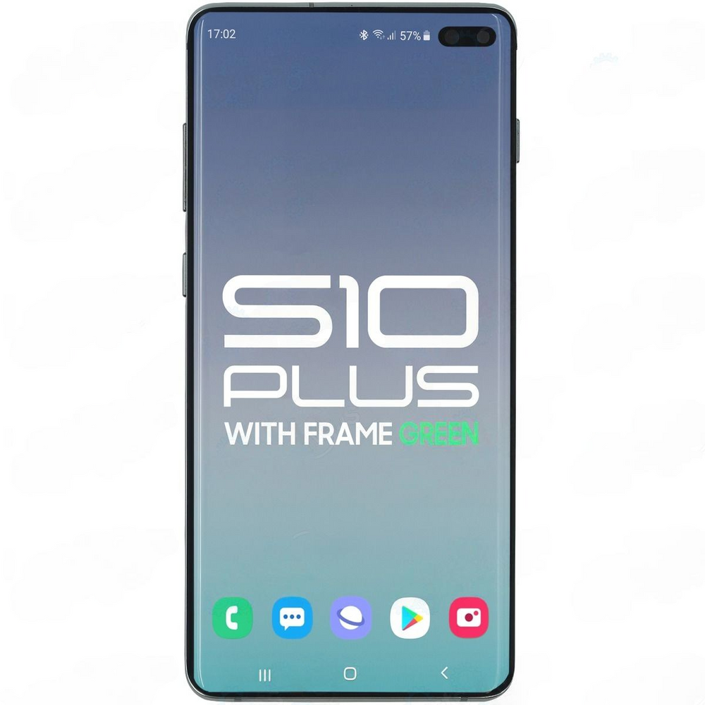 Samsung S10 Plus LCD With Touch + Frame Prism Green (Refurbished OLED)