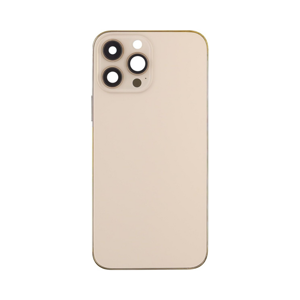 iPhone 13 Pro Max Back Housing W/ Small Parts Gold (NO LOGO)