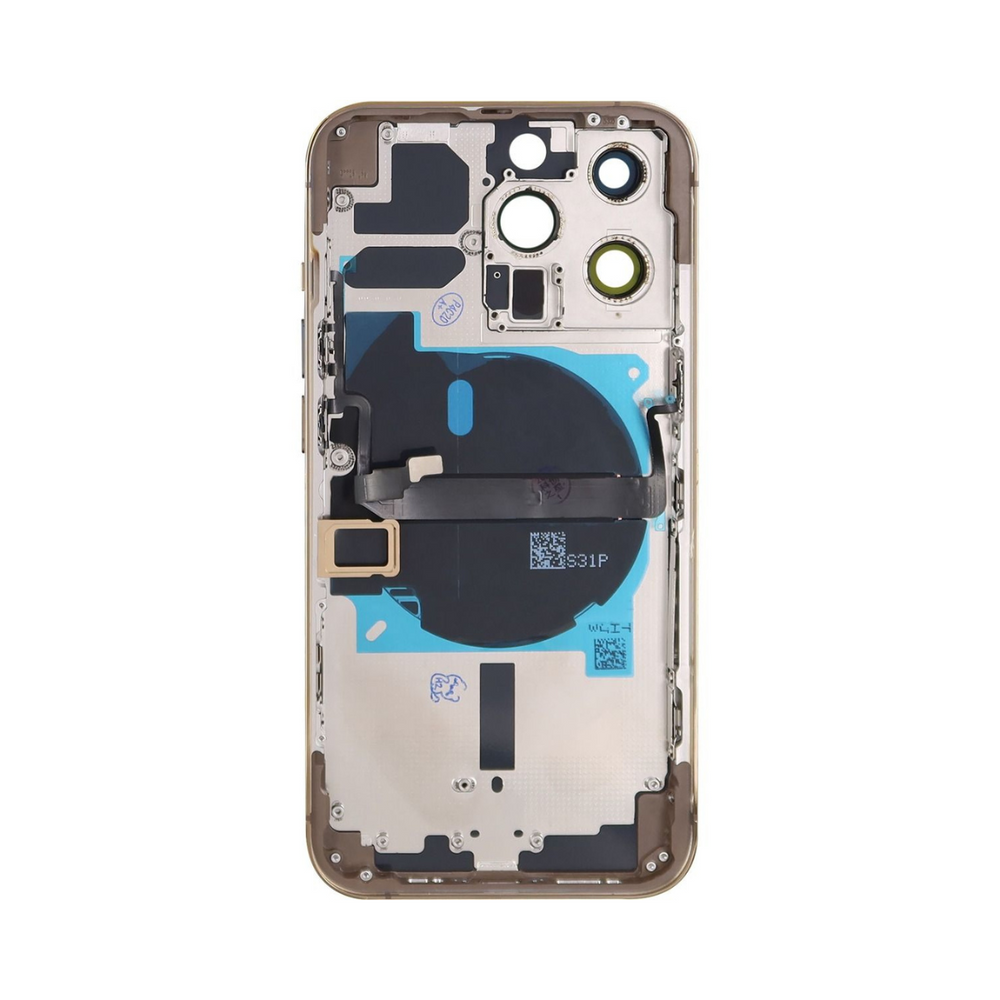 iPhone 13 Pro Back Housing W/ Small Parts Gold (NO LOGO)