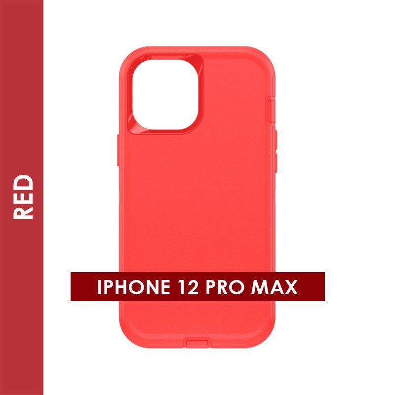 Defender Case For Iphone 12 Pro Max (Red)