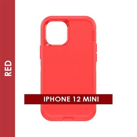 Defender Case For Iphone 12 Mini (Red)