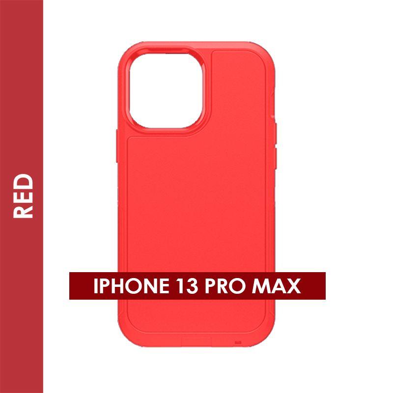 Defender Case For Iphone 13 Pro Max (Red)