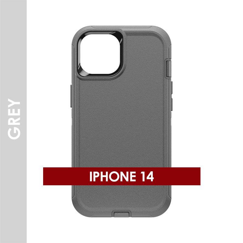 Defender Case For Iphone 14 (Grey)