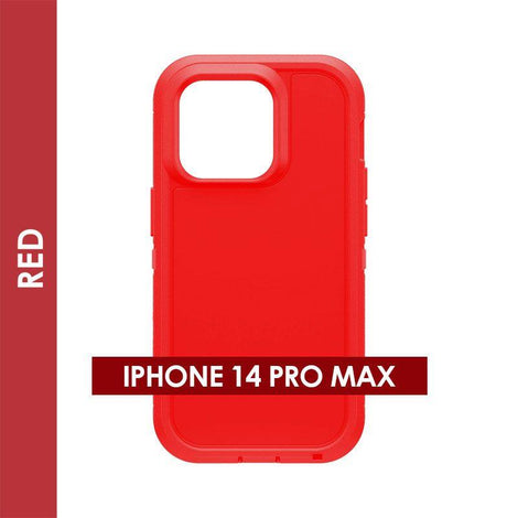 Defender Case For Iphone 14 Pro Max (Red)