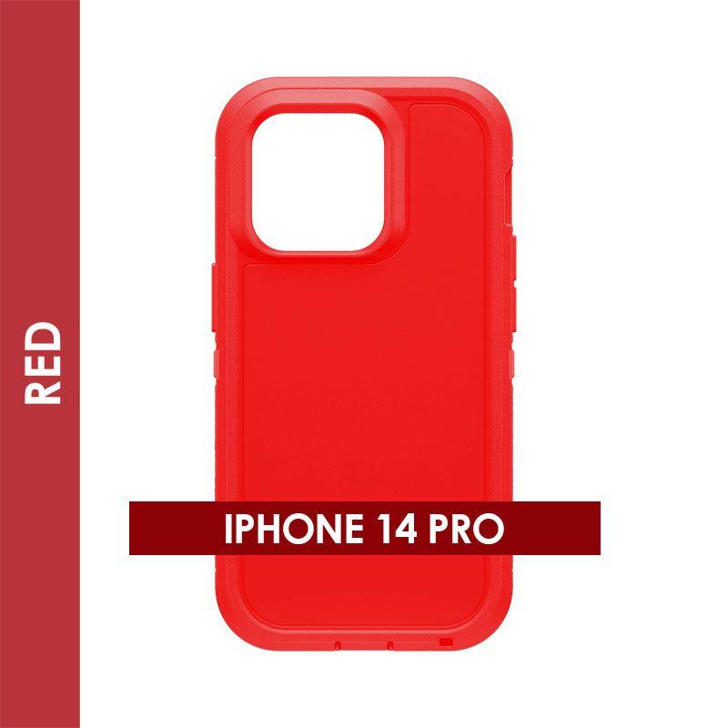 Defender Case For Iphone 14 Pro (Red)