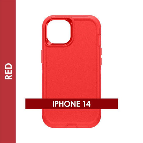 Defender Case For Iphone 14 (Red)