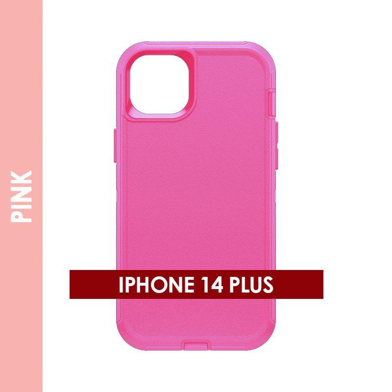 Defender Case For Iphone 14 Plus (Pink)