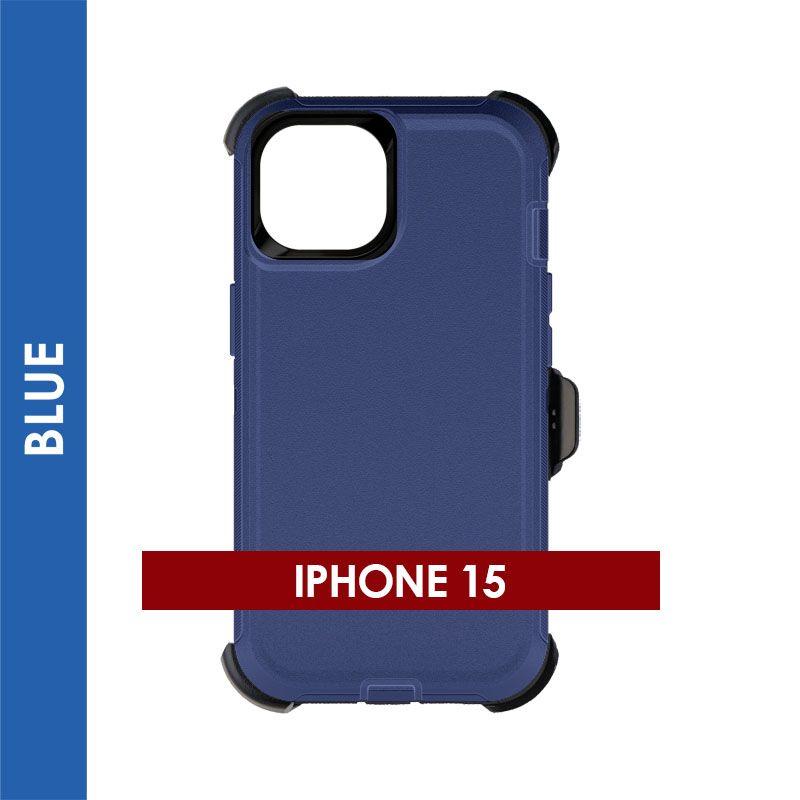 Defender Case For Iphone 15 (Blue)