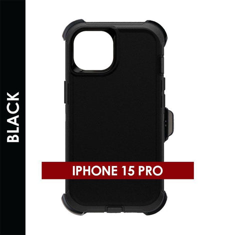 Defender Case For Iphone 15 Pro (Black)