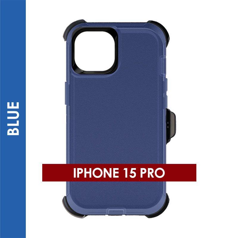 Defender Case For Iphone 15 Pro (Blue)