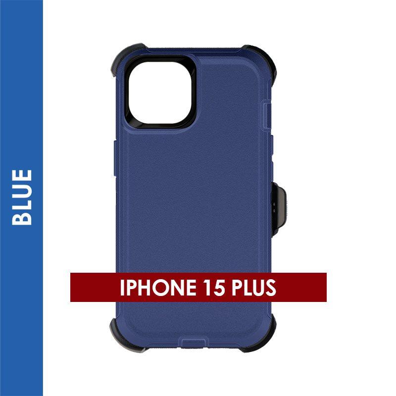 Defender Case For Iphone 15+ (Blue)