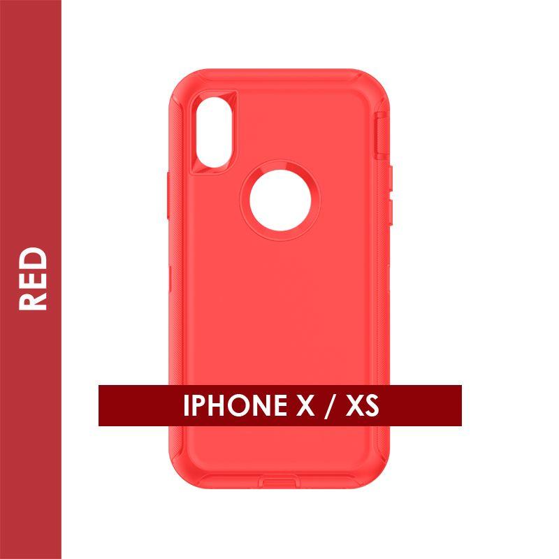 Defender Case For Iphone XS (Red)