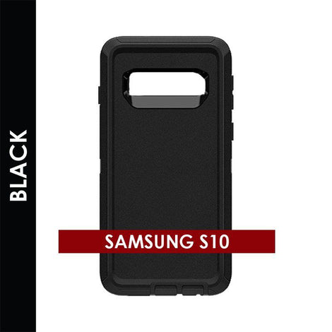 Defender Case For Samsung Galaxy S10 (Black)