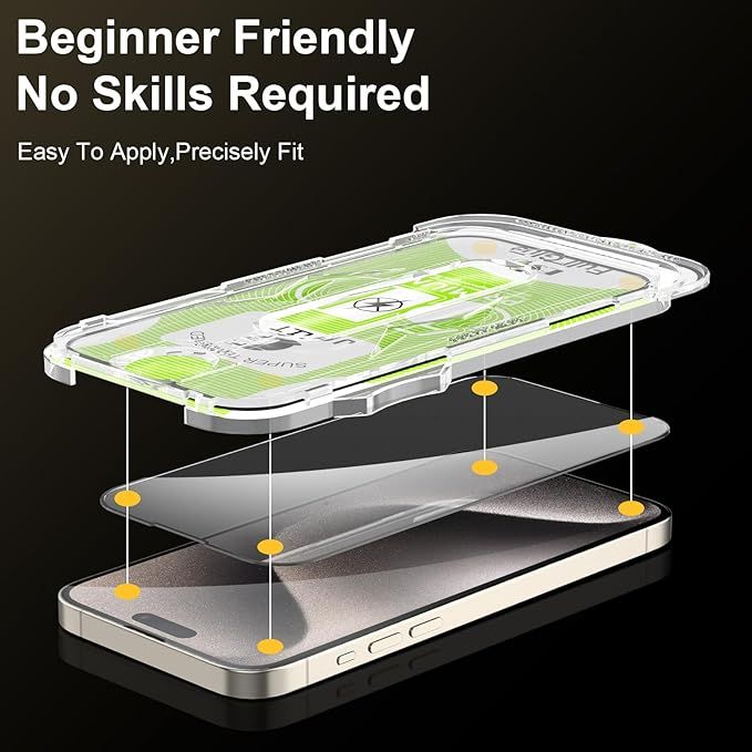 AlignMaster Protector Kit For IPhone 15 Premium Retail Packaging