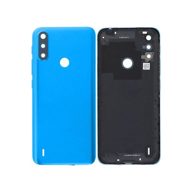 BACKDOOR COMPATIBLE FOR MOTO E7I POWER (XT2097/2021) TAHITI BLUE