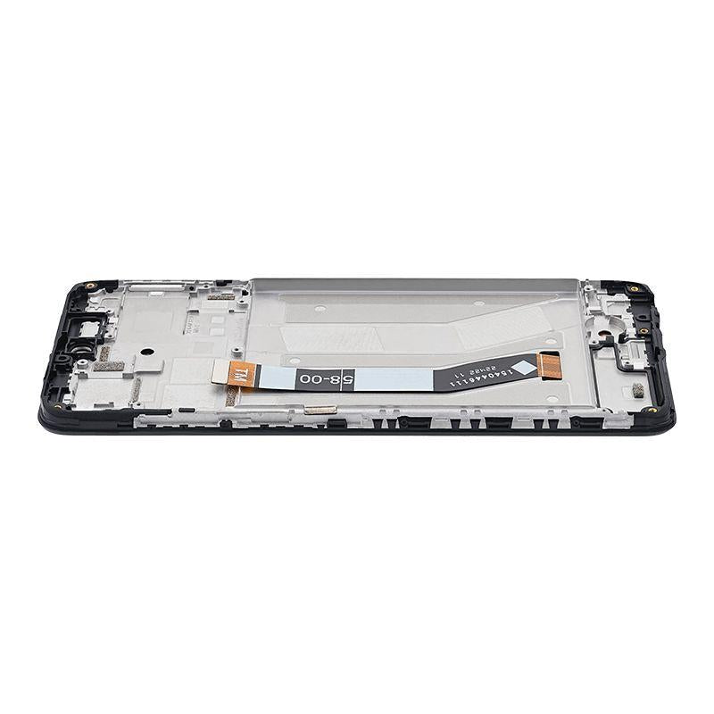 LCD ASSEMBLY WITH FRAME COMPATIBLE FOR MOTO G73 (XT2237) (BLACK)