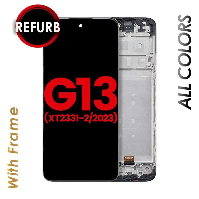 LCD ASSEMBLY WITH FRAME COMPATIBLE FOR MOTOROLA G13 (XT2331-2)