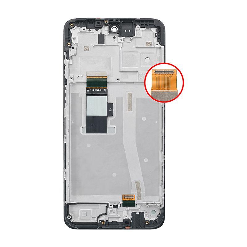 LCD ASSEMBLY WITH FRAME FOR MOTOROLA MOTO G53 (XT2335 / 2022)