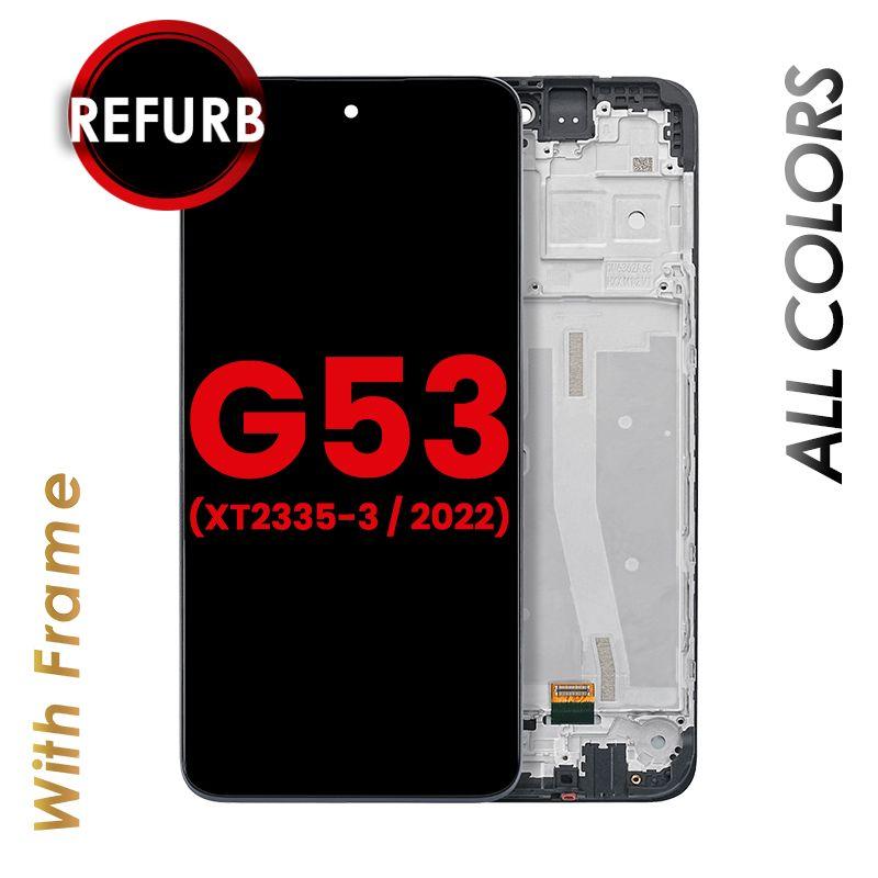 LCD ASSEMBLY WITH FRAME FOR MOTOROLA MOTO G53 (XT2335 / 2022)