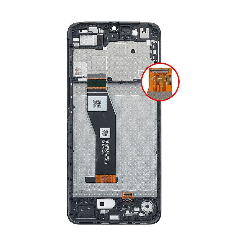 LCD ASSEMBLY WITH FRAME COMPATIBLE FOR MOTOROLA E13 (XT2345)