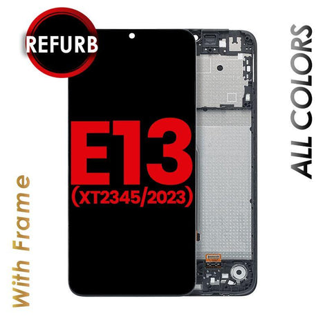 LCD ASSEMBLY WITH FRAME COMPATIBLE FOR MOTOROLA E13 (XT2345)