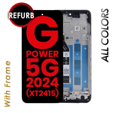 LCD ASSEMBLY WITH FRAME FOR MOTOROLA G POWER 5G (XT2415 / 2024)