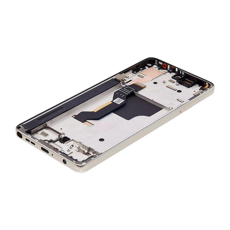 LCD ASSEMBLY WITH FRAME FOR MOTO G STYLUS (XT2419) CARAMEL LATTE