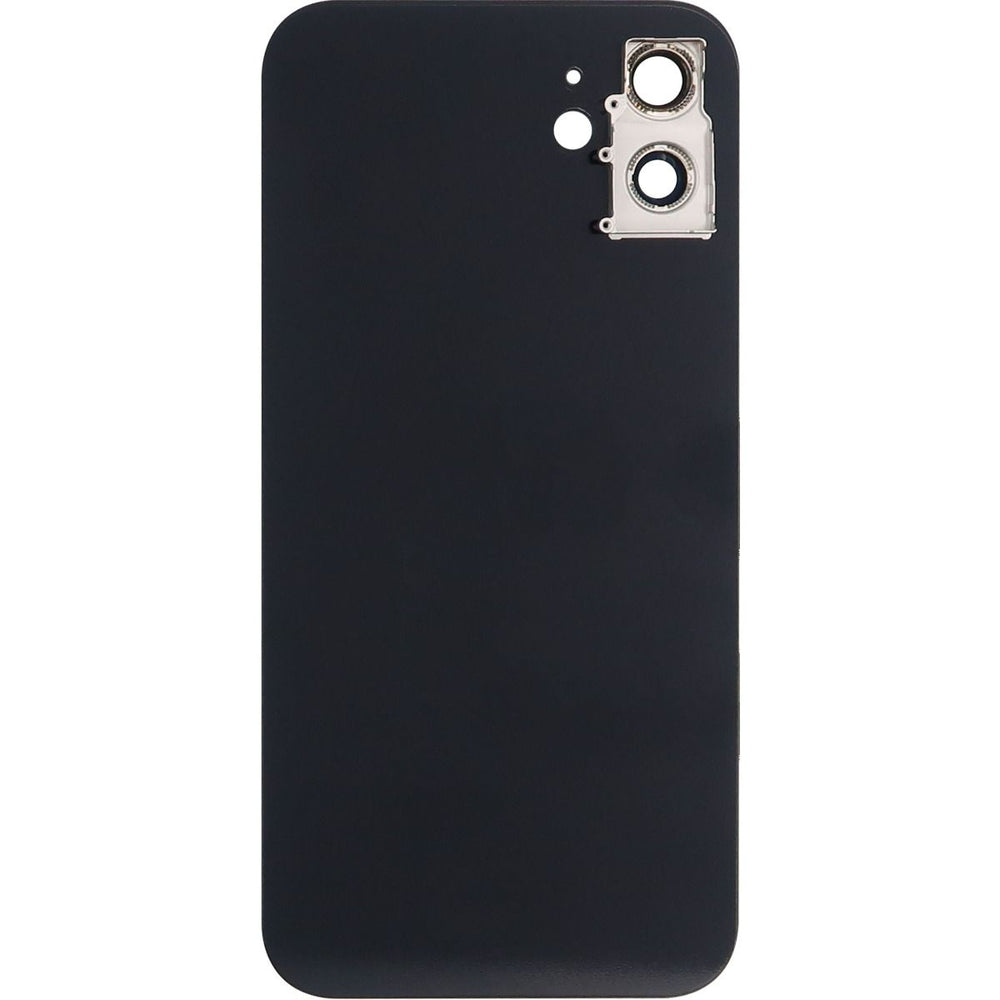 iPhone 12 Back Glass Door W/ Camera Lens Black (No Logo)