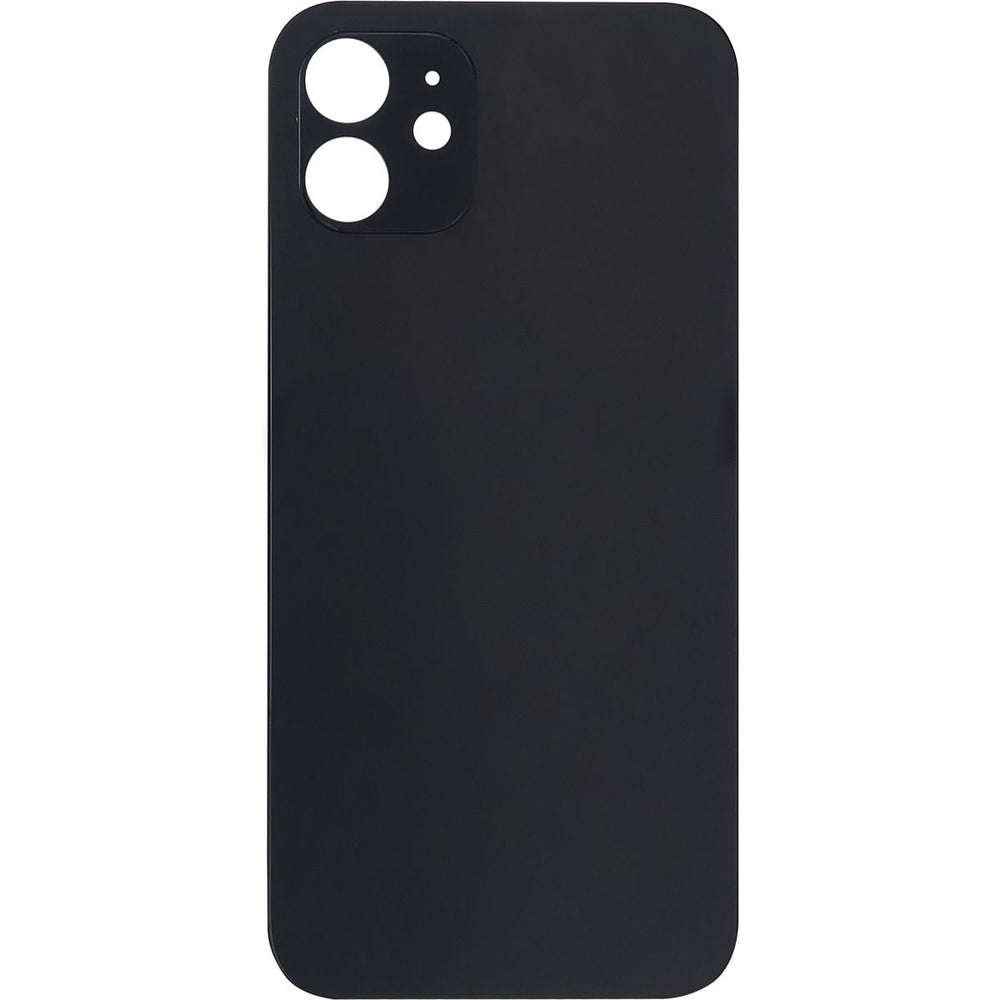 iPhone 12 Back Glass Door Without Camera Lens Black NO LOGO