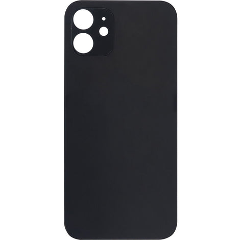iPhone 12 Back Glass Door Without Camera Lens Black NO LOGO