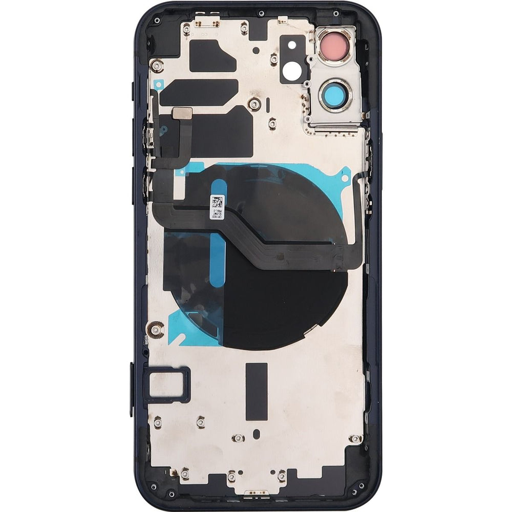 iPhone 12 Back Housing W/ Small Parts Black (No Logo)