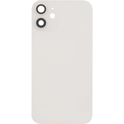 iPhone 12 Mini Back Glass Door W/ Camera Lens White (No Logo)