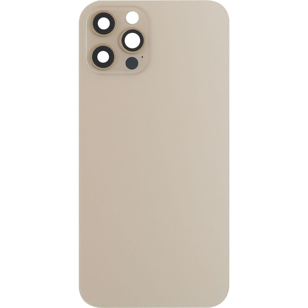 iPhone 12 Pro Back Glass Door W/ Camera Lens Gold ( No Logo)