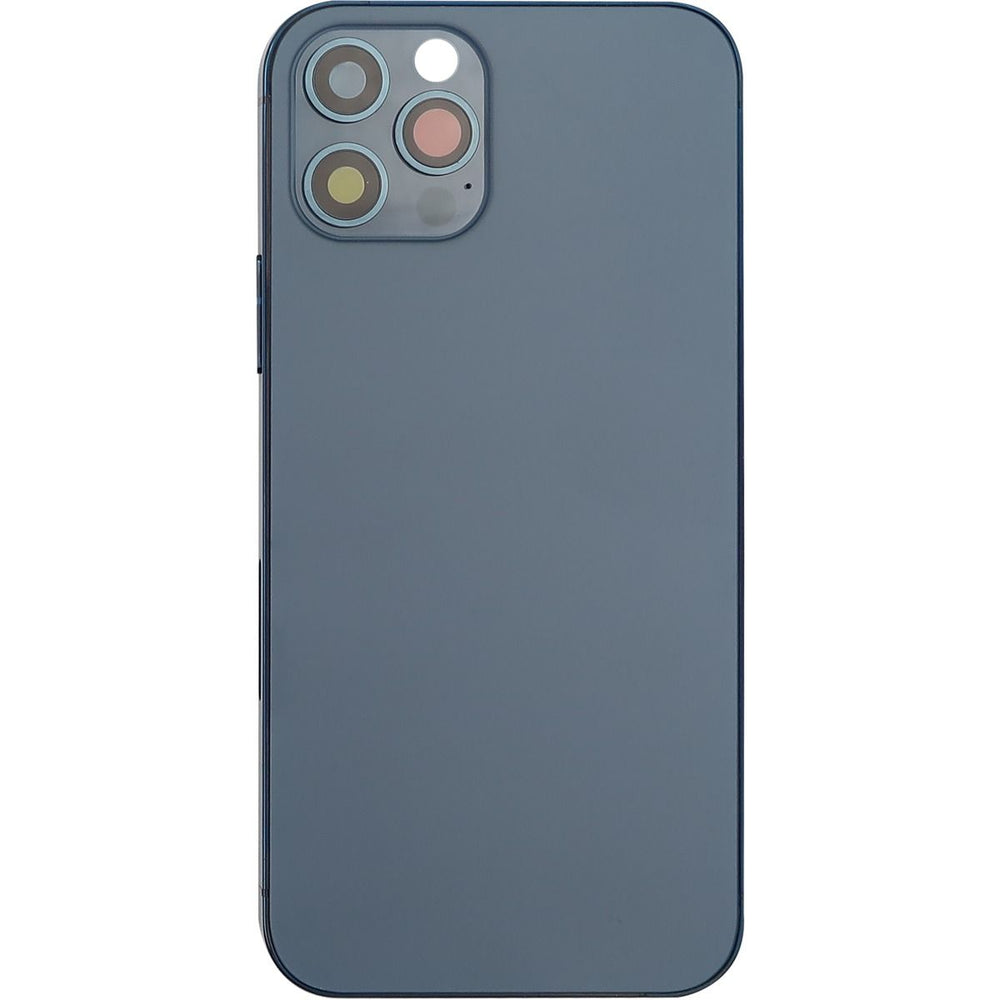 iPhone 12 Pro Back Housing W/ Small Parts Blue (No Logo)