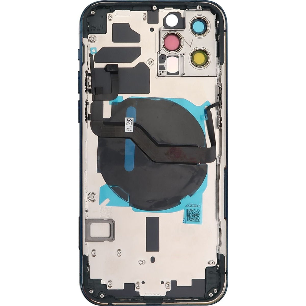 iPhone 12 Pro Back Housing W/ Small Parts Blue (No Logo)
