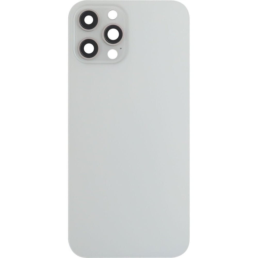 iPhone 12 Pro Max Back Glass Door W/ Camera Lens White (No Logo)