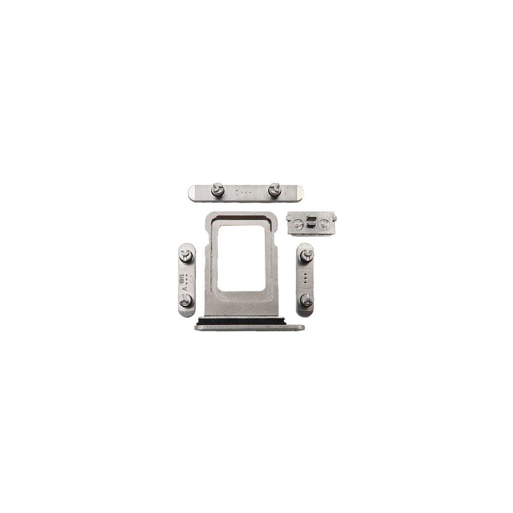 iPhone 12 Pro Sim Tray, Volume, Mute Power Button White