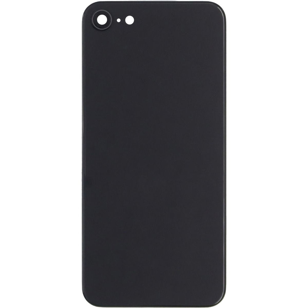 iPhone 8 Back Glass W/ Camera Lens Black (No Logo) NO LOGO