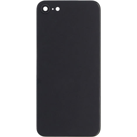 iPhone 8 Back Glass W/ Camera Lens Black (No Logo) NO LOGO