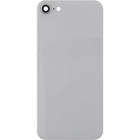 iPhone 8 Back Glass W/ Camera Lens White (No Logo)